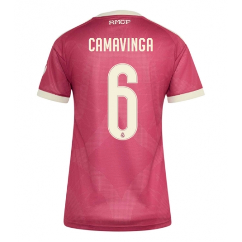 Real Madrid Eduardo Camavinga #6 Maglia Gara Terza Repliche 2026-27 Donna Maniche Corte Real Madrid Eduardo Camavinga #6 Maglia Gara Terza Repliche 2026-27 Donna Maniche Corte
